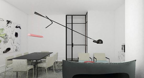 Drzwi otwierane LOFT w ścianie o wysokości 330cm Warszawa Kacelaria Werner i Wspólnicy Alina Fabirowska 4