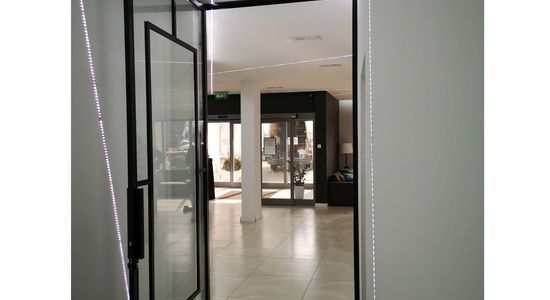 Drzwi industrialne LOFT z zamkiem Hotel Nad Kanałem Bydgoszcz Mag Haus producent 
